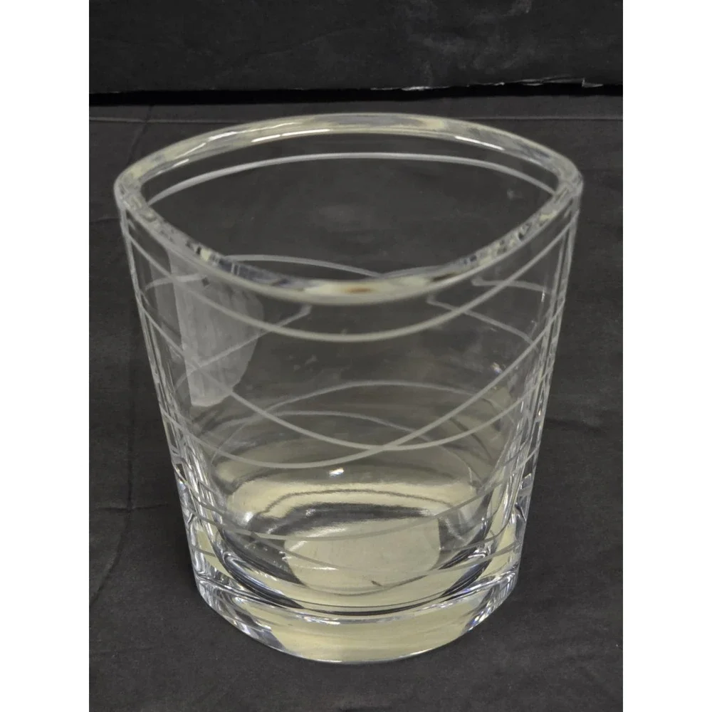 Karim Rashid Nambe Crystal‎ Pocket Vase LARGE 8